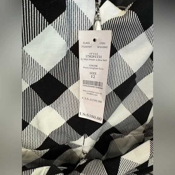 White House Black Market Gingham Picnic Dress - Picture 8 of 11